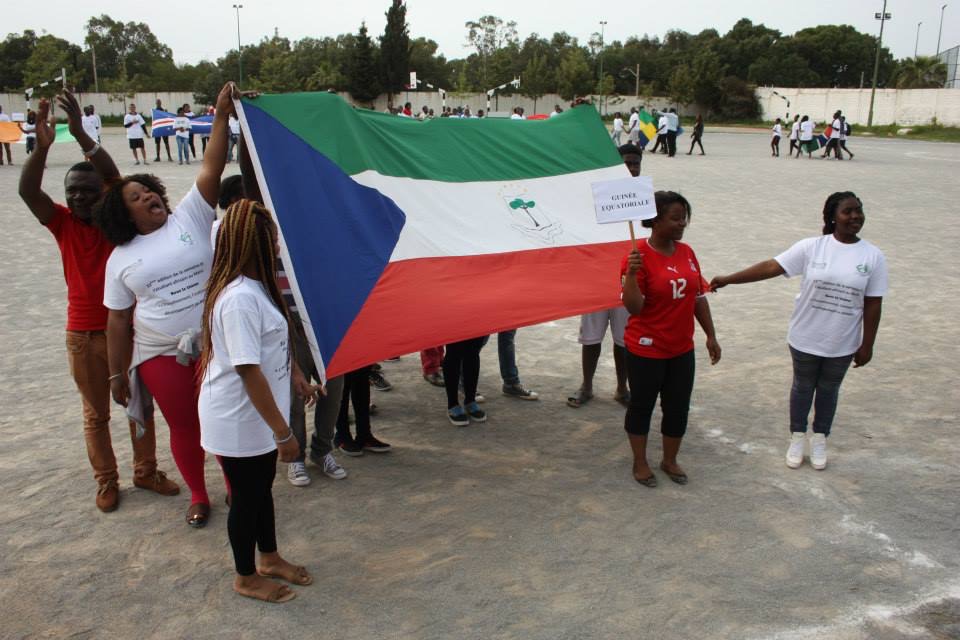 The Flag of Equatorial Guinea (A2)